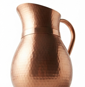 Pichet à eau personnalisé fini, vente en gros, carafe en cuivre classique fini, carafe en cuivre métallique poli brillant à bas prix - Product Image 3