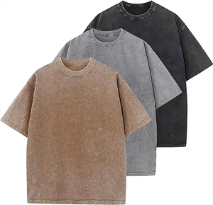เสื้อยืดผู้ชายไซส์ใหญ่ สีน้ำเงิน ผ้าฝ้าย สีพื้น ลุคสบายๆ แขนสั้น เสื้อฤดูร้อน ระบายอากาศได้ดี ผ้าถัก ย้อมสีเรียบ - Product Image 4