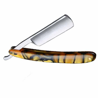 Rasoir à effiler les cheveux Kaamir Instruments Premium, manche en plastique, tête rotative non électrique, lame unique en acier inoxydable