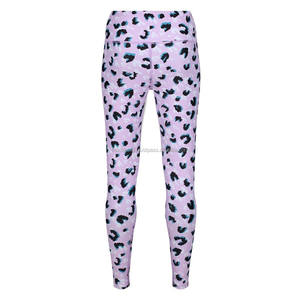 Leggings de gym fitness classiques personnalisés pour femmes, vêtements d'entraînement décontractés respirants avec logo sur la taille moyenne en vente! - Product Image 4