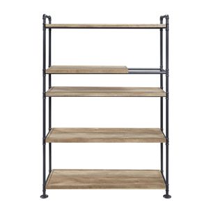 Libreria con finitura Brantley rovere e sabbia nera - Product Image 6
