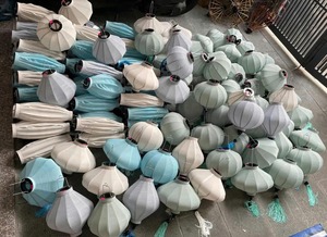 Lanterne Traditionnelle Vietnamienne Personnalisée en Bambou Hoi, Lampe Suspendue Faite à la Main en Bambou pour Mariage, Fête, Restaurant, Décoration Intérieure Multiple - Product Image 2