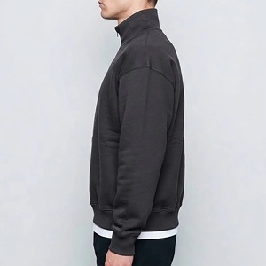 Sweat-shirt unisexe surdimensionné en coton 420 g/m² de haute qualité à col rond, sweat-shirt pour homme en molleton français brodé sur mesure - Product Image 2