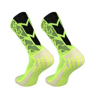Nouvelles chaussettes de football antidérapantes en gros, couleur unie, bonne qualité, chaussettes de sport personnalisées pour hommes, chaussettes à grip unisexes - Product Image 4