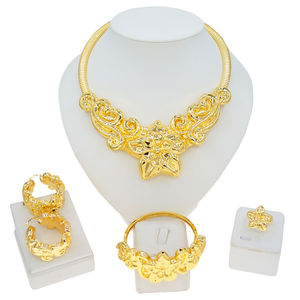 Juego de Joyería Yulaili de Alta Calidad, Estilo Italiano en Oro, para Bodas y Fiestas, Accesorios para Mujeres Africanas - Product Image 2