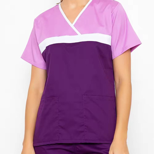 Nuevas Camisetas de Jersey con Cuello en V para Hombre, Uniformes Médicos Elásticos, Uniformes de Enfermería para Personal de Hospital, Conjuntos de Uniformes Médicos de Hospital - Product Image 4