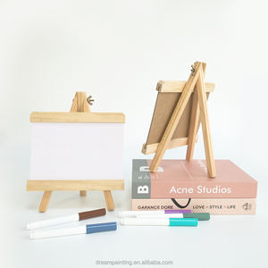 Pizarra blanca, soporte de madera, tablero de mensajes borrable, letrero para decoración de eventos, información de notas, <span class=keywords><strong>caballete</strong></span> de pizarra de escritorio - Product Image 1