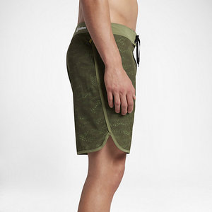 Trendy <b>Men's</b> Olive Green Beach Board <b>Shorts</b> 100% Cotton Front Logo Customized Stylish Hot Selling - Product Image 3