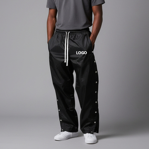 Pantalon de survêtement léger pour homme en toile 100 % coton, écologique, respirant, avec cordon de serrage, personnalisable, haute qualité, vente en gros - Product Image 3