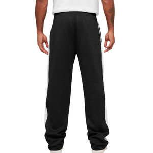Pantalon de survêtement noir oversize en tricot pour homme, coupe ample, idéal pour la gym, l'entraînement, le sport et le streetwear décontracté - Product Image 2