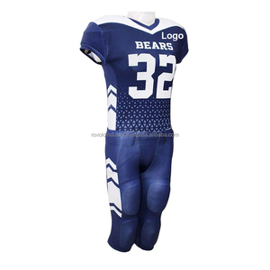 Uniforme de fútbol americano de poliéster 100%, conjuntos de manga corta de alta calidad, diseño de talla grande, transpirable y asequible - Product Image 4