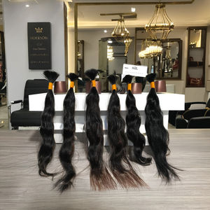 Cabello humano 100% indio Virgen sin procesar, de la India, sin compromiso, calidad, cabello a granel de buena calidad - Product Image 1