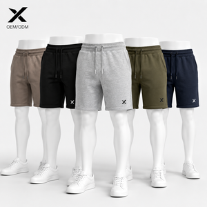 Shorts de sport X Sports City pour homme, haute qualité, 320 GSM, 100 % coton molletonné, parfaits pour les activités de plein air, style décontracté, look premium. - Product Image 1