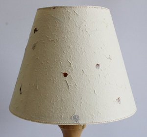 Handcrafted Wooden <b>Table</b> Lamp with Hemp Fiber and Grass Flower Petals Exuding Elegant Light Shade - Product Image 2