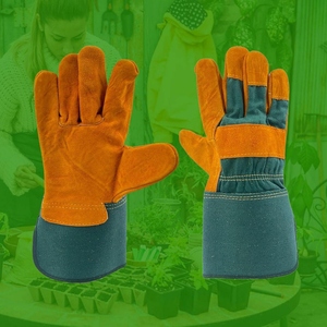 Gants de travail en cuir de vachette pleine fleur, haute performance, résistants à l'abrasion et à la chaleur, durables, gants de rigueur canadiens - Product Image 6