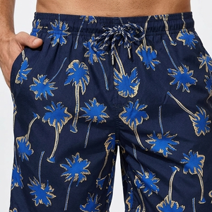 Summer Beach Men's Casual Swim Shorts Solid Front Logo Breathable Quick Dry Eco-Friendly Customizable Swimwear Volleyball - Product Image 3