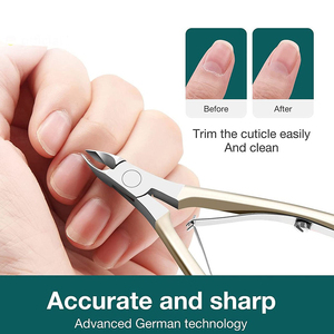 Premium Stainless Steel Luxury Reinforced <b>Box</b>-Joint Cuticle Nipper Sharp Extra Durable for Thick Cuticles High Quality Nail Tool - Product Image 6