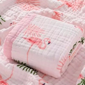 Couverture pour bébé en coton biologique de luxe, couverture en mousseline naturelle pour nouveau-nés - Product Image 2
