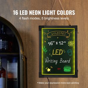 Lavagna Luminosa a LED 16"x12" Effetto Neon Cancellabile - Bacheca Messaggi o Lavagna da Disegno - 8 F - Product Image 6