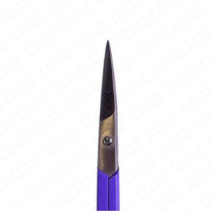 Elegante Tijera de Manicura de Acero Inoxidable con Mango de Plástico Morado, Hoja Recta, Punta Afilada, Herramienta Duradera para Recortar Uñas, Cuidado de Belleza - Product Image 2