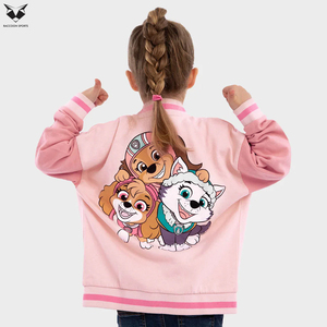 Chaqueta de Béisbol para Niños Personalizada OEM, Chaqueta Deportiva de Algodón Grueso con Forro Polar, Estilo Moderno Unisex para Niños, Chaqueta Varsity con Estampado - Product Image 4