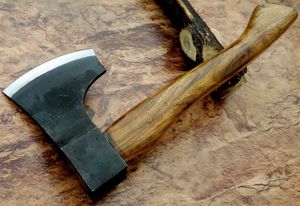Handmade Industrial Viking Bearded <b>Axe</b> Carbon Steel <b>Axe</b> Rose Wood <b>Handle</b> With Leather Sheath, Bush craft <b>Axe</b> Camping <b>Axe</b> - Product Image 4