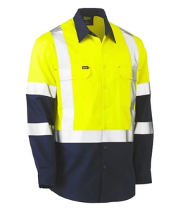 Uniforme de Trabajo de Mezcla de Algodón, Precio de Fábrica al por Mayor, FR con Camisas con Cintas Adhesivas - Product Image 2