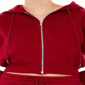 Sweat-shirts à capuche zippés pour femmes, grande taille, 100 % coton, doublés, respirants, qualité supérieure, vente en gros, best-seller - Product Image 4