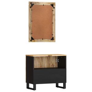 Juego de Muebles de Baño Medianos en Madera de Mango Sólida Color Marrón - Product Image 4