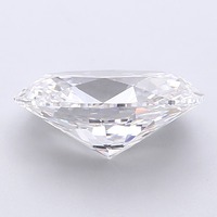 Diamant de laboratoire ovale de 3,52 carats D VVS2, polissage excellent, certifié premium, gemme synthétique écologique pour la joaillerie sur mesure