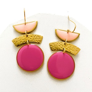 Pendientes de Resina Geométricos de Moda para Mujer, Diseño Ligero y Hueco, Joyería Ecológica para Chicas, Suministro para Boutique - Product Image 1