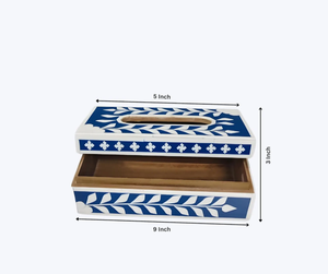 HANDICRAFTS ZONE - Portarrollos de Papel Rectangular de Madera con Incrustaciones de Hueso, Hecho a Mano, Clásico, Decorativo, para Mesa, Hogar, Hotel, Oficina - Product Image 3