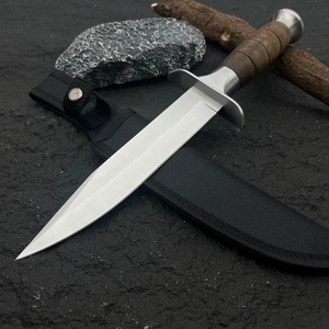 มีดโบวี่เหล็กกล้าคาร์บอนสูงพรีเมียม LEGACY BLADES ด้ามไม้ตีขึ้นรูปด้วยมือ ใบมีดแบบคงที่ จากโรงงานผู้ผลิต - Product Image 3