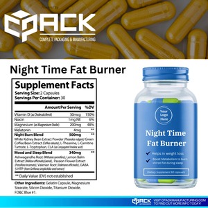 Cápsulas de Suplemento Dietético para Quemar Grasa de Primera Calidad, Origen EE. UU., Marca One Solution LLC (60 Unidades), Logotipo Personalizado para Adultos, Bajo Contenido de Grasa - Product Image 3