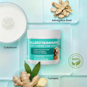 Golosinas Masticables Suaves para Perros y Gatos, Alivio de Alergias, Tratamiento para la Picazón de la Piel, Refuerzo Inmunológico, Antipicazón, Alivio de Alergias en Mascotas, Alergias Estacionales - Product Image 4