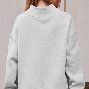 Tau / Beta Sigma <b>Mock</b> <b>Neck</b> Sweatshirt TBSIGMA Greek Sorority <b>Mock</b> <b>Neck</b> Sweatshirt Chenille Embroidery Cotton Fleece Relaxed Fit - Product Image 2