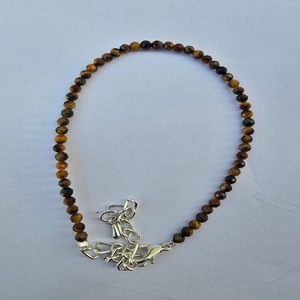 Pulsera de ojo de tigre, cuentas de ágata de cuarzo natural de hermosa calidad, artesanía de piedras semipreciosas, grabado a mano - Product Image 2