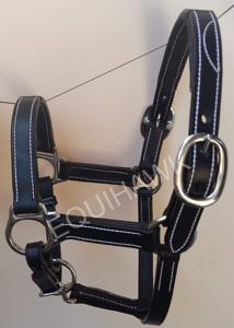 Top Vente Anglais Selle Style Cheval Halter En Cuir Souple Rembourré avec Fantaisie Cousu En Laiton Matériel Direct Inde Fabricant - Product Image 4