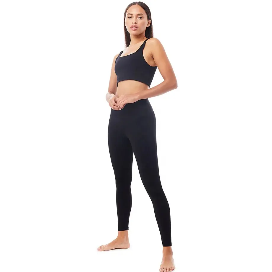 Set da Yoga da donna con fornitore professionale set da Fitness per palestra a vita alta set di abbigliamento Yoga attivo su misura