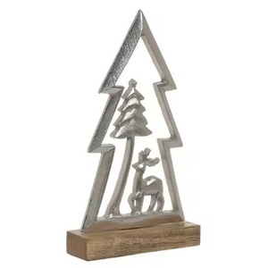 Elegant Metal <b>Christmas</b> <b>Tree</b> <b>Table</b> Accent Premium Winter Holiday Decoration Collection - Product Image 2
