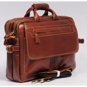 Idées cadeaux : Sac à bandoulière simple en cuir véritable pour homme, idéal pour le bureau, avec protection antichoc, best-seller, fabriqué en Inde - Product Image 3