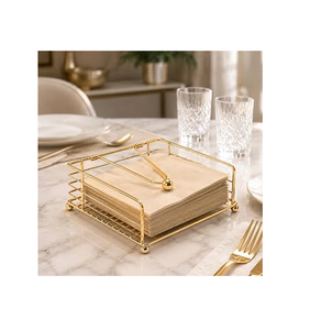 Support de serviettes en laiton pour dîner et table à café, porte-mouchoirs en laiton, vente en gros, produit le plus vendu - Product Image 4