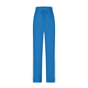 Pantalones Deportivos de Primavera para Mujer con Logotipo Personalizado, Ecológicos, de Algodón, Cálidos, Suaves, con Cierre de Cordón, Pierna Recta y Ancha, con Bolsillos - Product Image 1