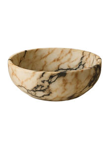 Luxury Natural Marble Round Bathroom Wash <b>Basin</b> Modern French Style with Polished for Hotels and Villas - Product Image 5