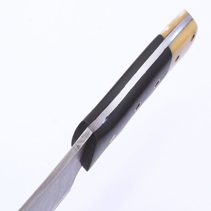 Couteau à viande forgé en acier Damas, couteau de boucher fait main, outil de découpe de cuisine, ambidextre, manche en Micarta et corne, professionnel - Product Image 4