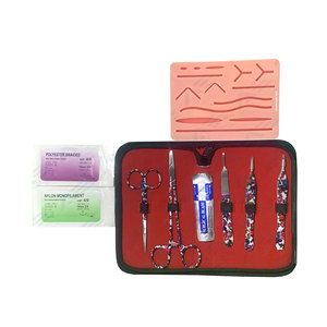 Durable Use <b>Suture</b> Best Quality Practice <b>Kit</b> Medical and Vet Students Reusable Skin Medical <b>Suture</b> Practice Skin Pad <b>Kit</b> - Product Image 1
