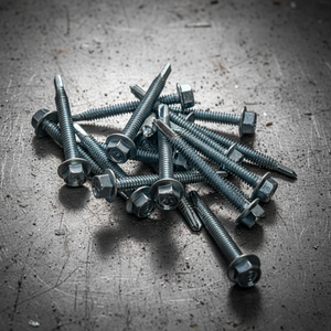 สกรูเจาะยึดหัวหกเหลี่ยมแบบพรีเมียม (เมตริก/นิ้ว) ชุบสังกะสี เกรด 8 สำหรับงานหนัก ทนทานต่อการกัดกร่อน เกลียวมาตรฐาน - Product Image 1