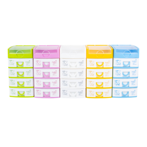 Organiseur de bureau en plastique mignon à 5 niveaux avec plusieurs tiroirs pour cosmétiques, papeterie, maison, coiffeuse, bureau, usage quotidien - Product Image 6