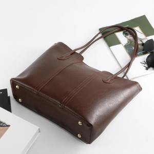 Bolso Tote de Cuero Marrón Hecho a Mano, Cuero Genuino, Ligero, Asas Resistentes, Uso Diario, Regalo de Navidad para Ella - Product Image 6