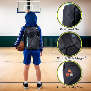 Breathable <b>Back</b> Panel Basketball Backpack For Comfortable Everyday Use Basketball Backpack - Product Image 3